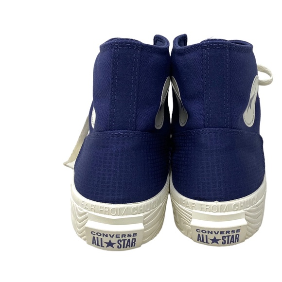 Converse Chuck Taylor High Canvas Navy White Sneakers Skate Men's Custom A04529C - Picture 7 of 9